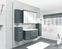 Saphir Quickset 327 Badmöbel-Set | Schwarz