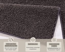 HANSE Home Teppich Pure 100 Kurzflor | Grau