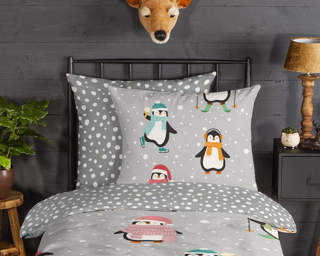 good morning Kinderbettwäsche Liammu | Grau