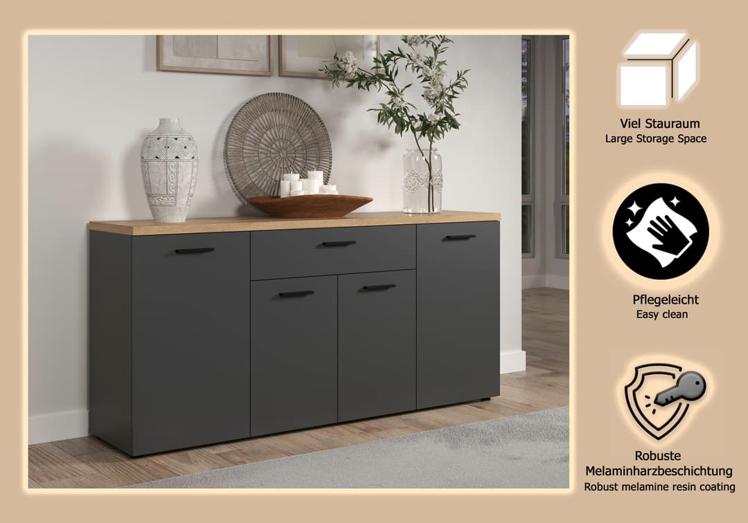 Home affaire Sideboard Bajo | Braun