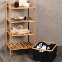 KESPER® Ablageregal Regal mit Korb | Holztöne