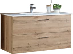 BASIC by Balculina Badmöbel-Set Best | Holztöne