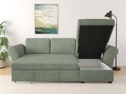 Trends by HG Ecksofa Lasse L-Form | Grün