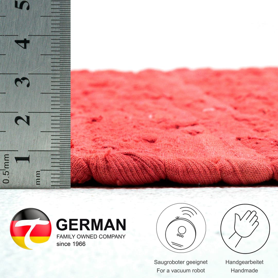 THEKO Teppich Happy Cotton Fleckerl | Rot