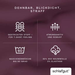Schlafgut Spannbettlaken PURE Bio-Baumwolle | Lila