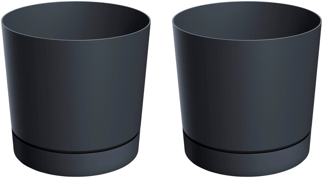 Prosperplast Blumentopf TUBO P (Set, 2 St) | Grau