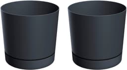 Prosperplast Blumentopf TUBO P (Set, 2 St) | Grau