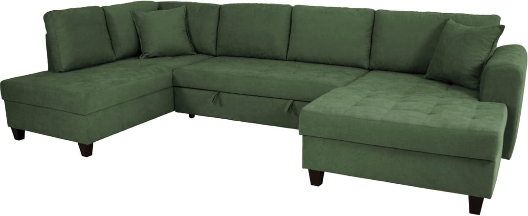 Trends by HG Wohnlandschaft Moritz U-Form | Grün