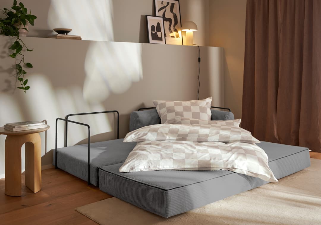 homsy by Ana Johnson Schlafsofa Folda Dauerschläfer | Grau