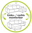 Jockenhöfer Gruppe Ecksofa Orlando L-Form | Schwarz 4