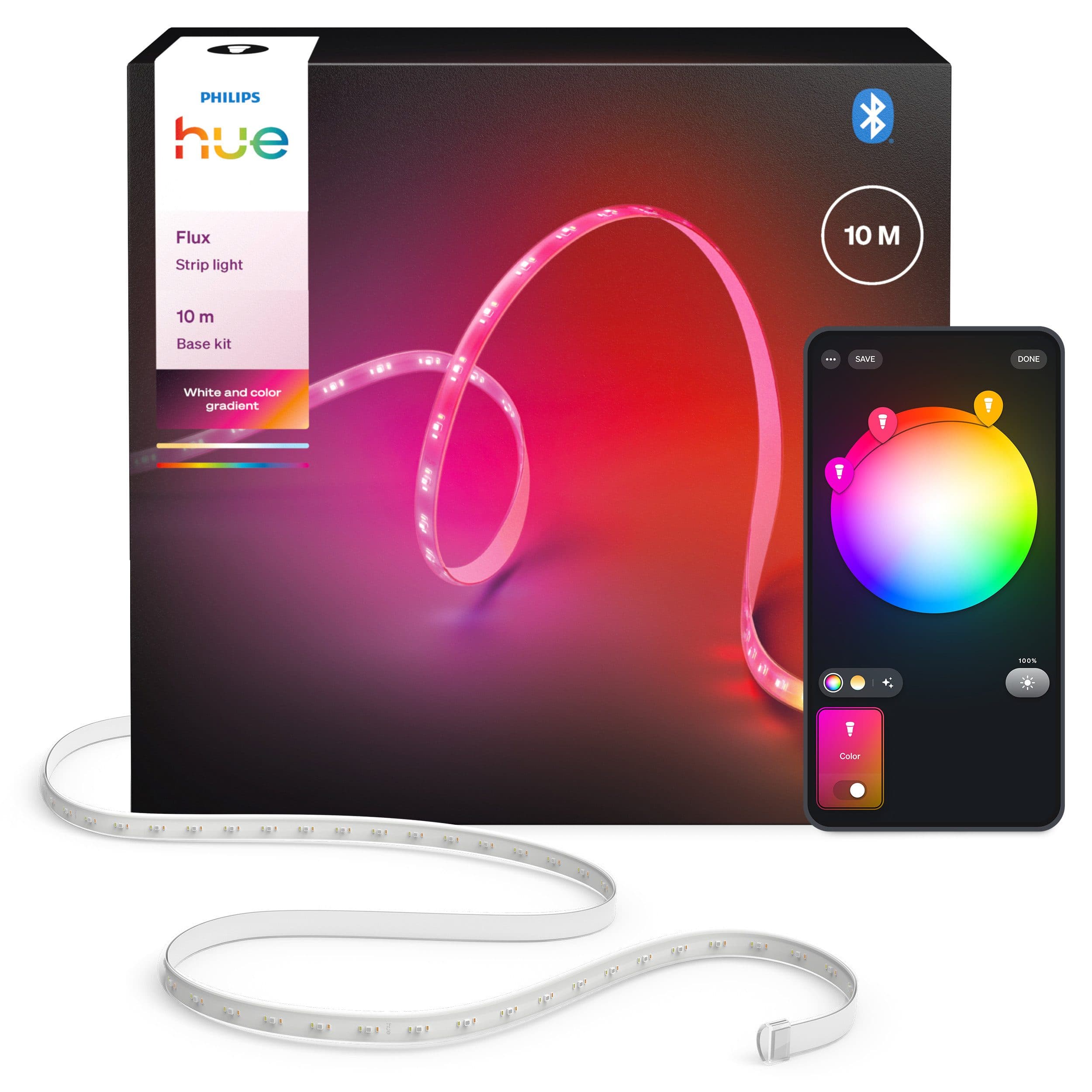 Philips Hue LED-Streifen Flux Gradient Lightstrip | Weiß