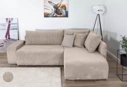 COLLECTION AB Ecksofa Poppy L-Form | Beige
