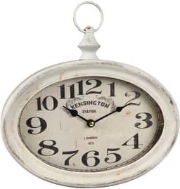 Ambiente Haus Wanduhr Antikweiss | Weiß