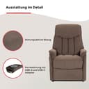 Duo Collection TV-Sessel Aurora XXL | Braun 3