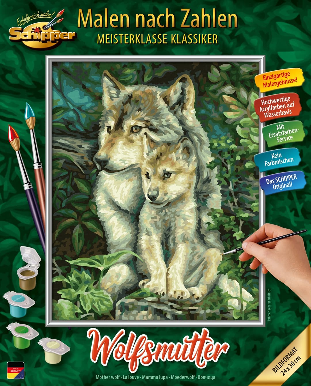 Schipper Malen nach Zahlen Meisterklasse Klassiker - Wolfsmutter