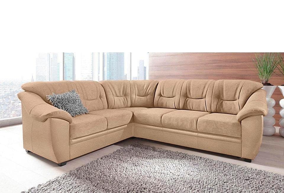 sit&more Ecksofa Savona L-Form | Braun