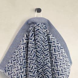 Möve Duschtuch Brooklyn Fischgrat | Blau