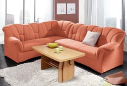 DOMO collection Ecksofa Papenburg | Terrakotta