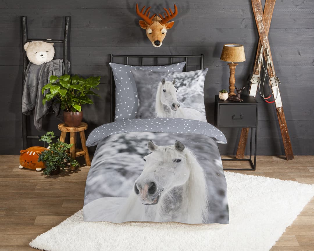 good morning Kinderbettwäsche Bonnie | Grau