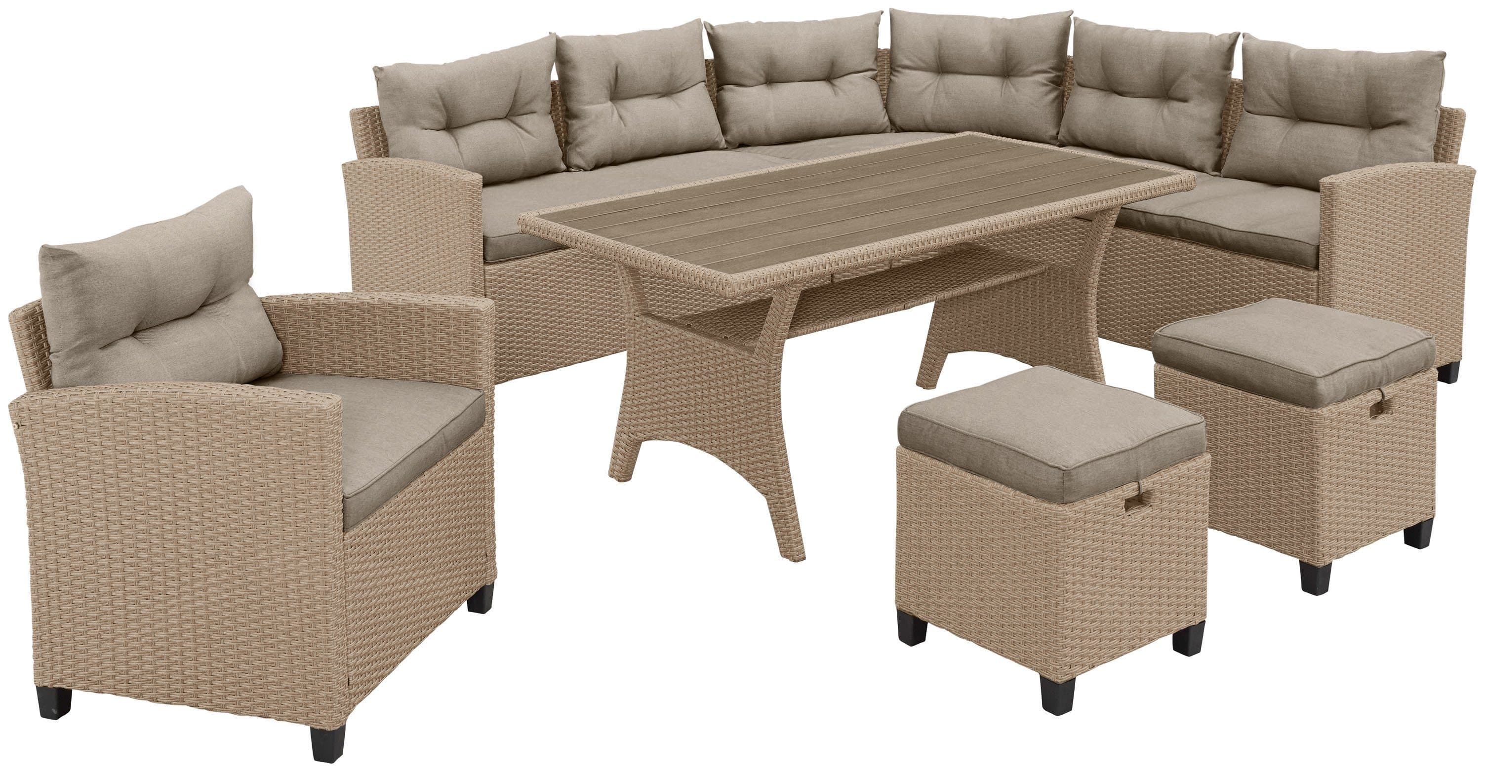 KONIFERA Gartenlounge-Set Keros Premium | Beige