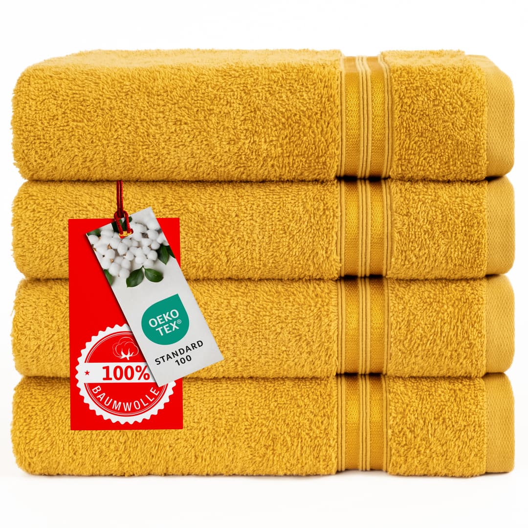 HAMMETEX Handtuch Set | Gelb