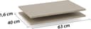 OTTO home Einlegeboden für Schwebetürenschrank PAULLY | Beige 3