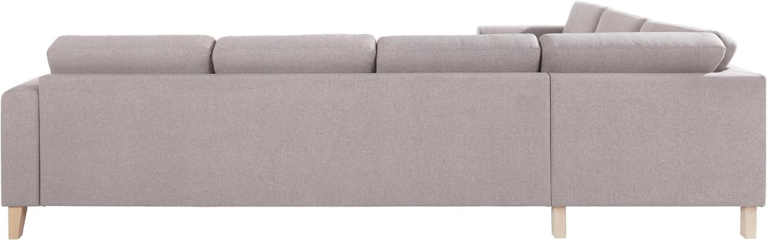 ATLANTIC home collection Ecksofa Terra L-Form | Grau
