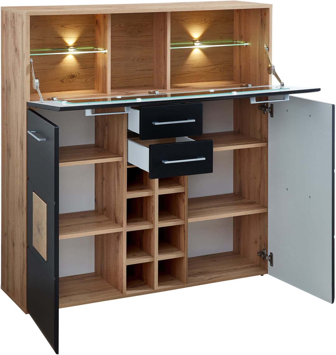 Innostyle Barschrank Sonate | Schwarz