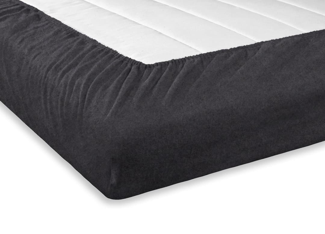 SETEX Bettlaken Feinbiber Melange Spannbetttuch | Grau