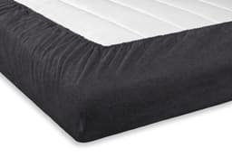 SETEX Bettlaken Feinbiber Melange Spannbetttuch | Grau