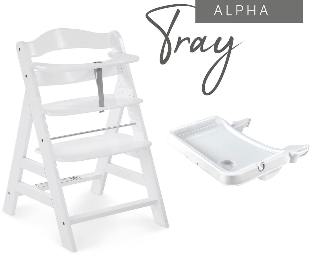 Hauck Hochstuhltablett Alpha Tray | Weiß