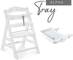 Hauck Hochstuhltablett Alpha Tray | Weiß