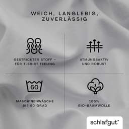 Schlafgut Spannbettlaken CASUAL | Grau