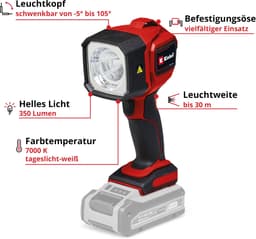 Einhell TC-CL 18/350 Li - Solo Akku-Arbeitsleuchte | Mehrfarbig