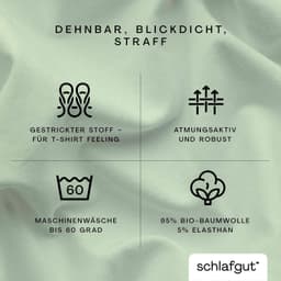 Schlafgut Spannbettlaken PURE | Grün