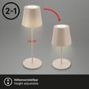 Briloner Leuchten LED Außen-Tischleuchte Coloris | Beige 5