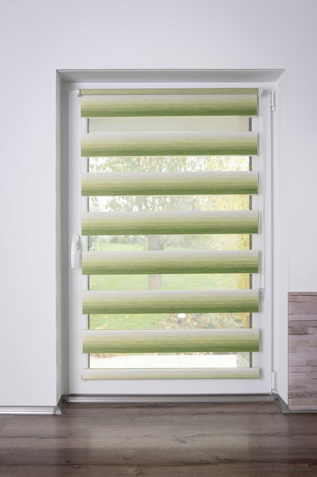 K-HOME Doppelrollo mit Farbverlauf | Grün