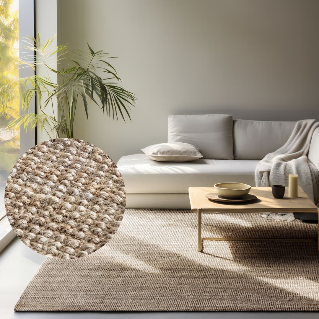 HANSE Home Teppich Jaipur Juteteppich | Braun