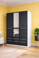 priess Kleiderschrank Barcelona | Schwarz