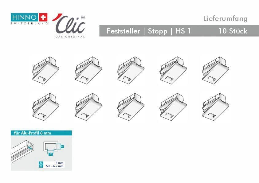 HINNO Clic-Feststeller HS01 | Weiß