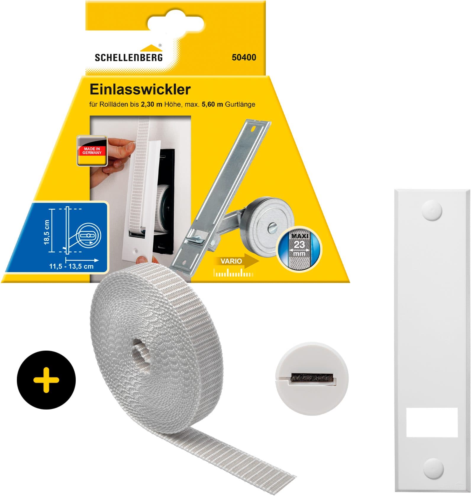 SCHELLENBERG Einlass-Gurtwickler | Weiß