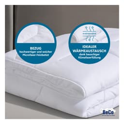 Beco Microfaserbettdecke 2 für 1 | Weiß