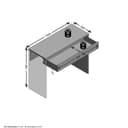 FMD Laptoptisch Checker | Weiß 2