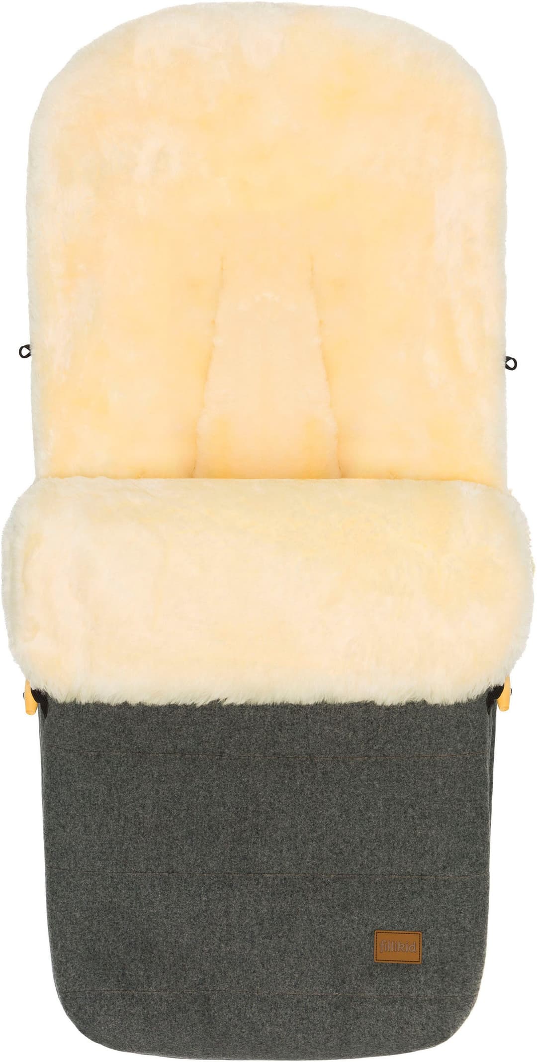 Fillikid Fußsack Bernina Wool | Grau