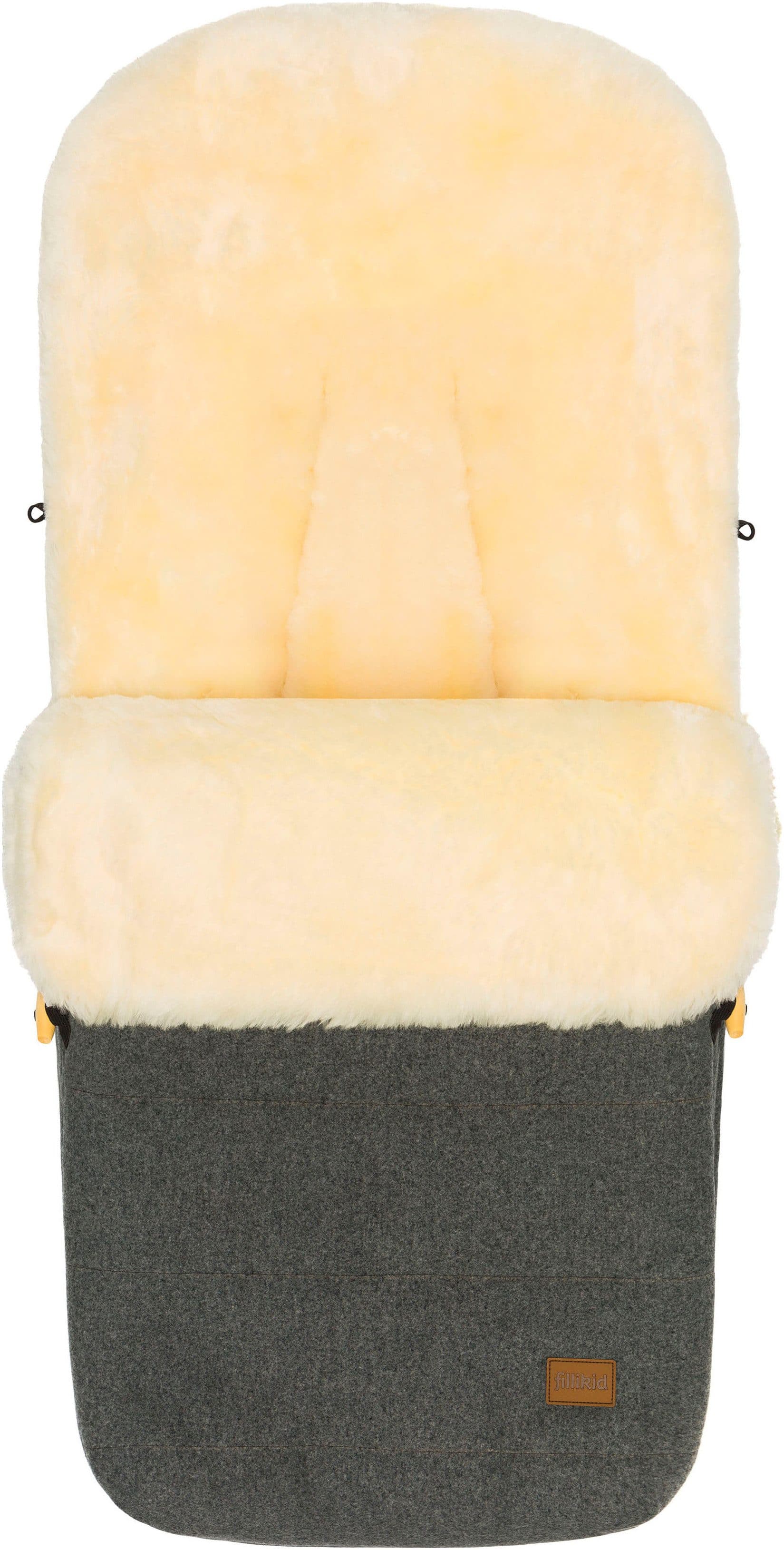 Fillikid Fußsack Bernina Wool | Grau