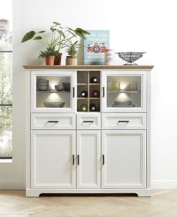 Innostyle Highboard Jasmin | Weiß