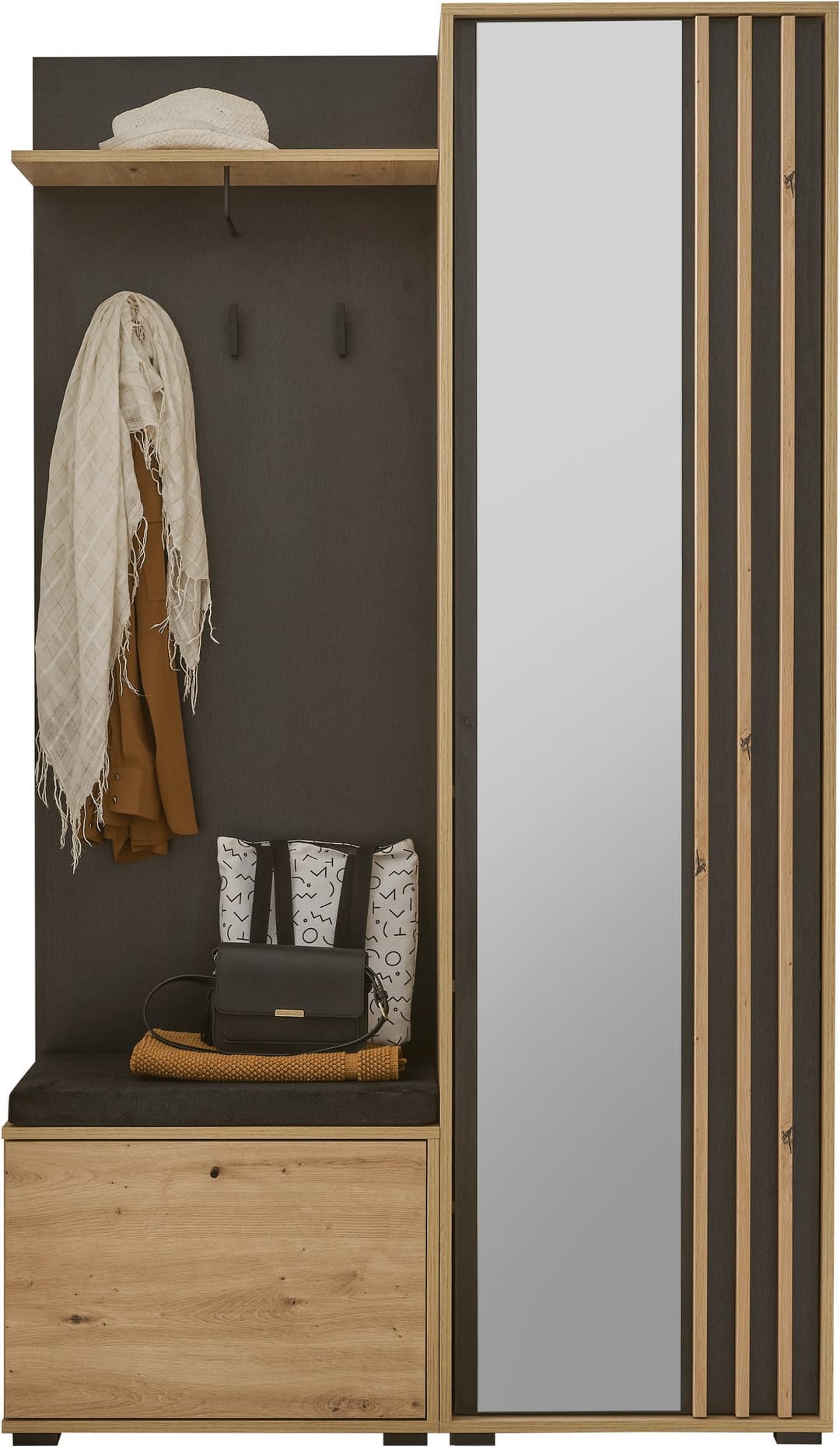 HBZ Kompaktgarderobe Volano | Holztöne