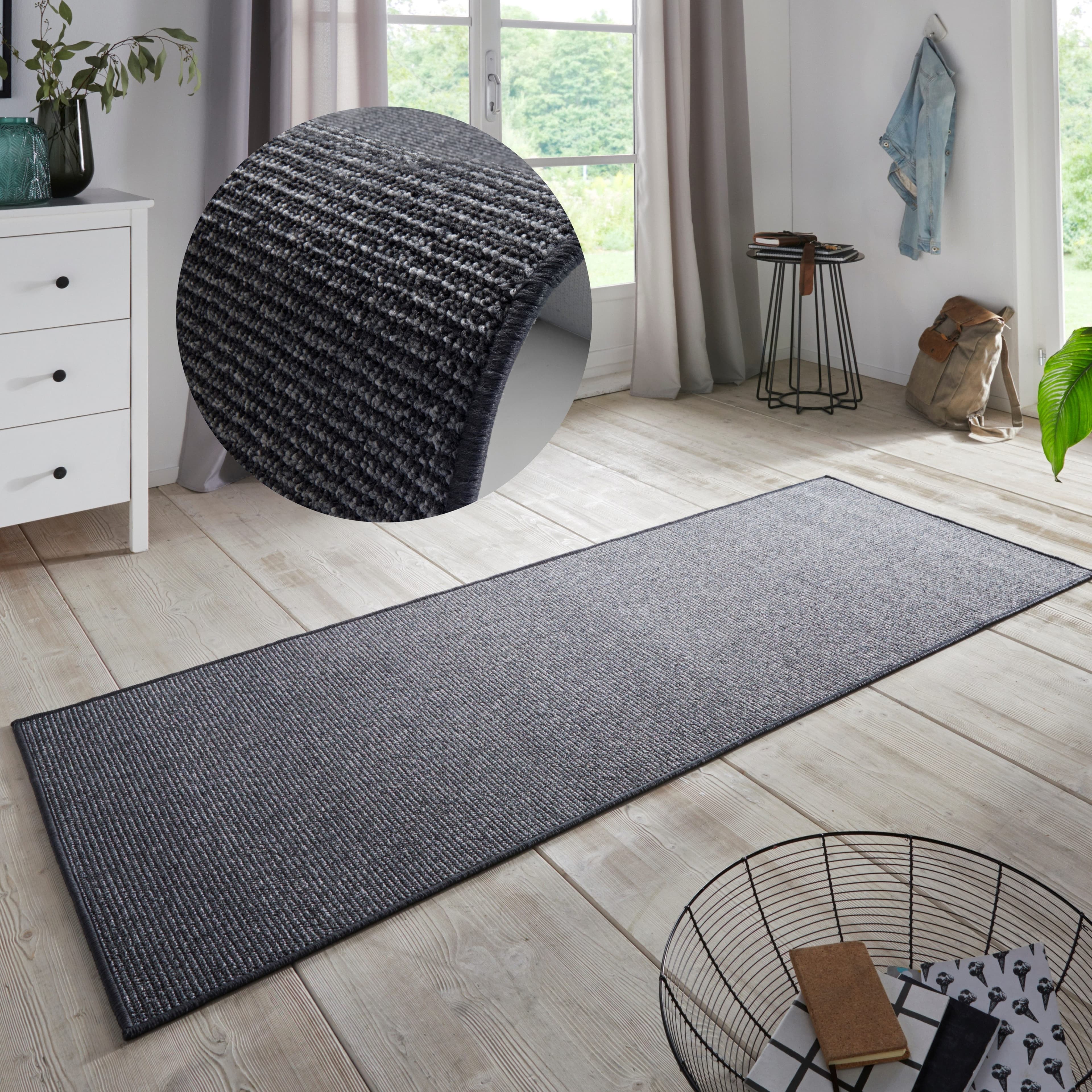 HANSE Home Läufer Bouclé | Grau