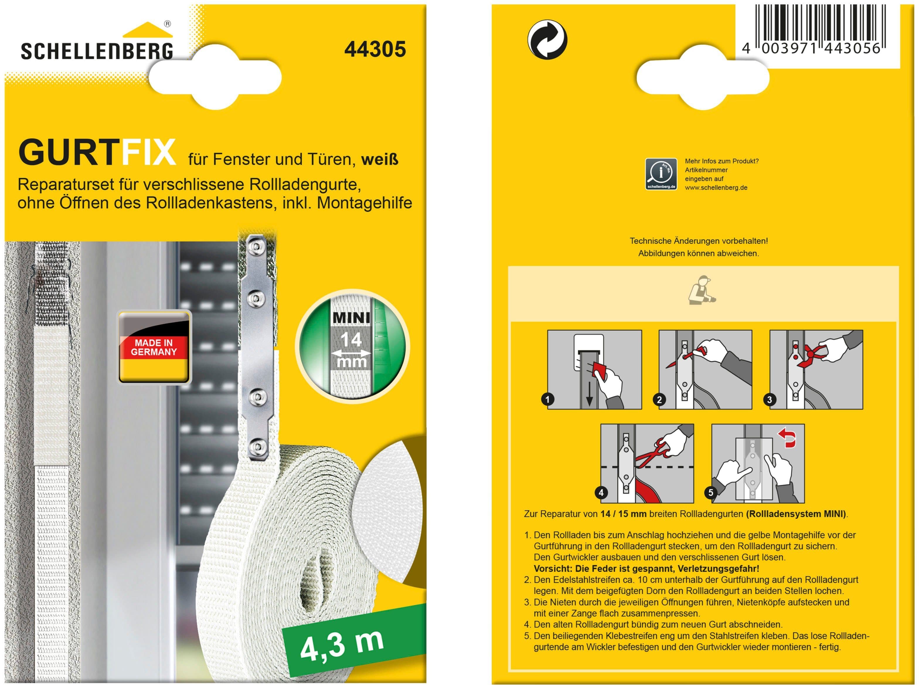 Schellenberg Gurtfix Reparaturset | Weiß