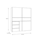 FORTE Schwebetürenschrank Winn2 | Weiß 5
